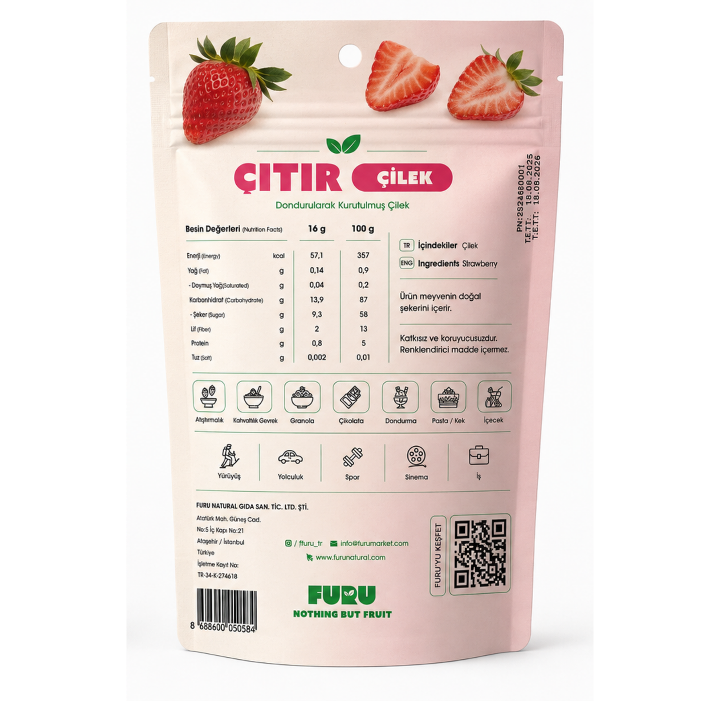 3-Pack Crunchy Strawberry
