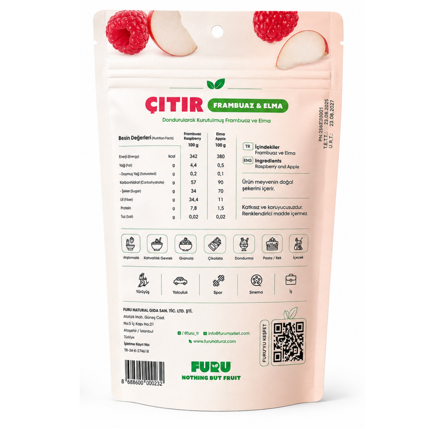Crispy Raspberry and Apple