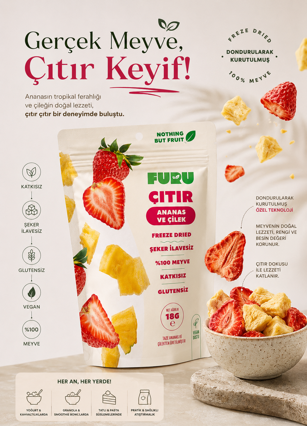 Crispy Pineapple and Strawberry