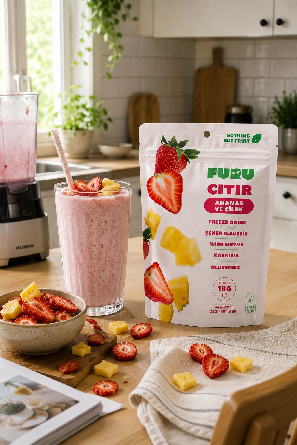 Crispy Pineapple and Strawberry